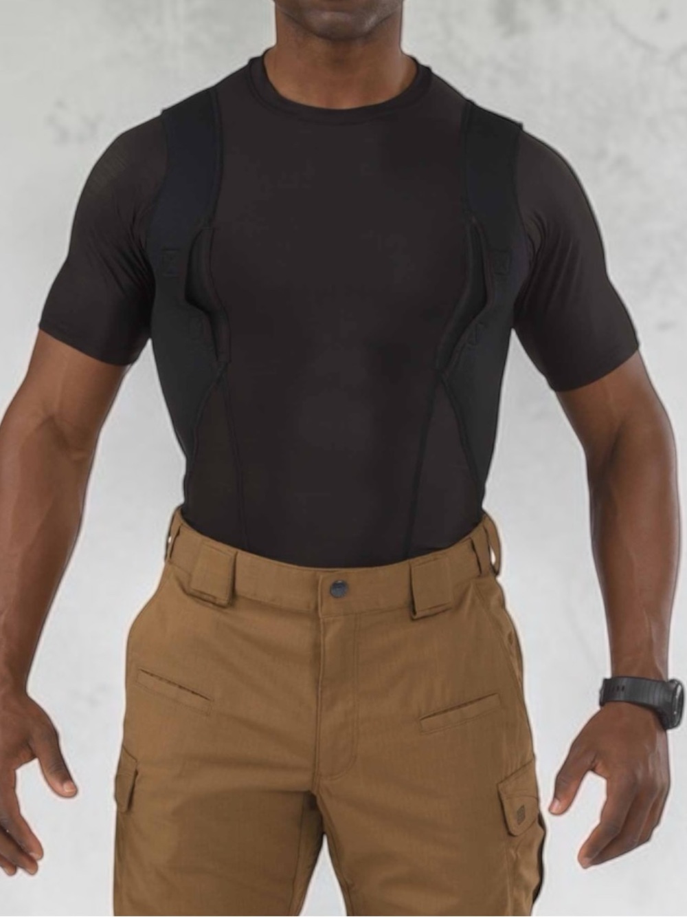 5.11 Tactical Black Concealed Carry Compression Polyester Under Shirt Large Size